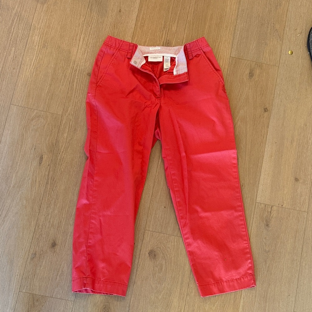 Liz Claiborne Bright Red Chino Pants